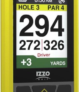 Izzo Swami 6000 Handheld Golf GPS Water-Resistant Color Display With 38,000 Course Maps & Scorekeeper Model may vary