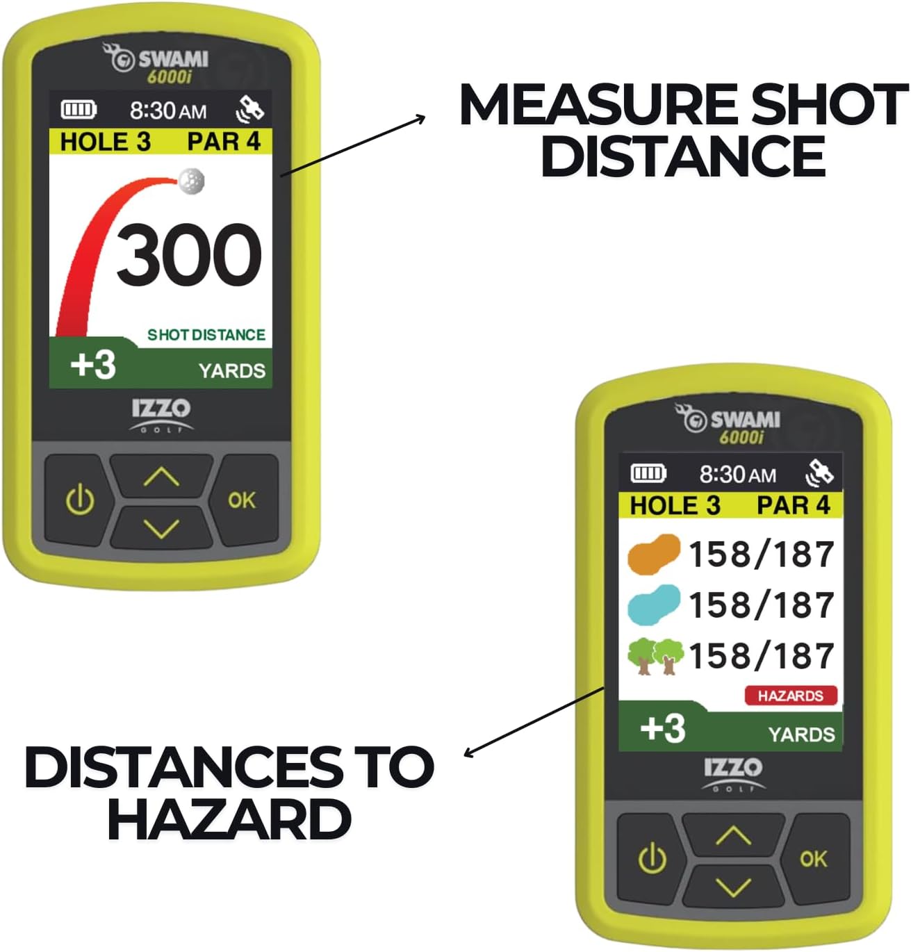 Izzo Swami 6000 Handheld Golf GPS Water-Resistant Color Display With 38,000 Course Maps & Scorekeeper Model may vary - Image 4